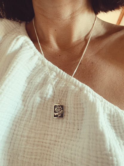 Rose Scroll Necklace