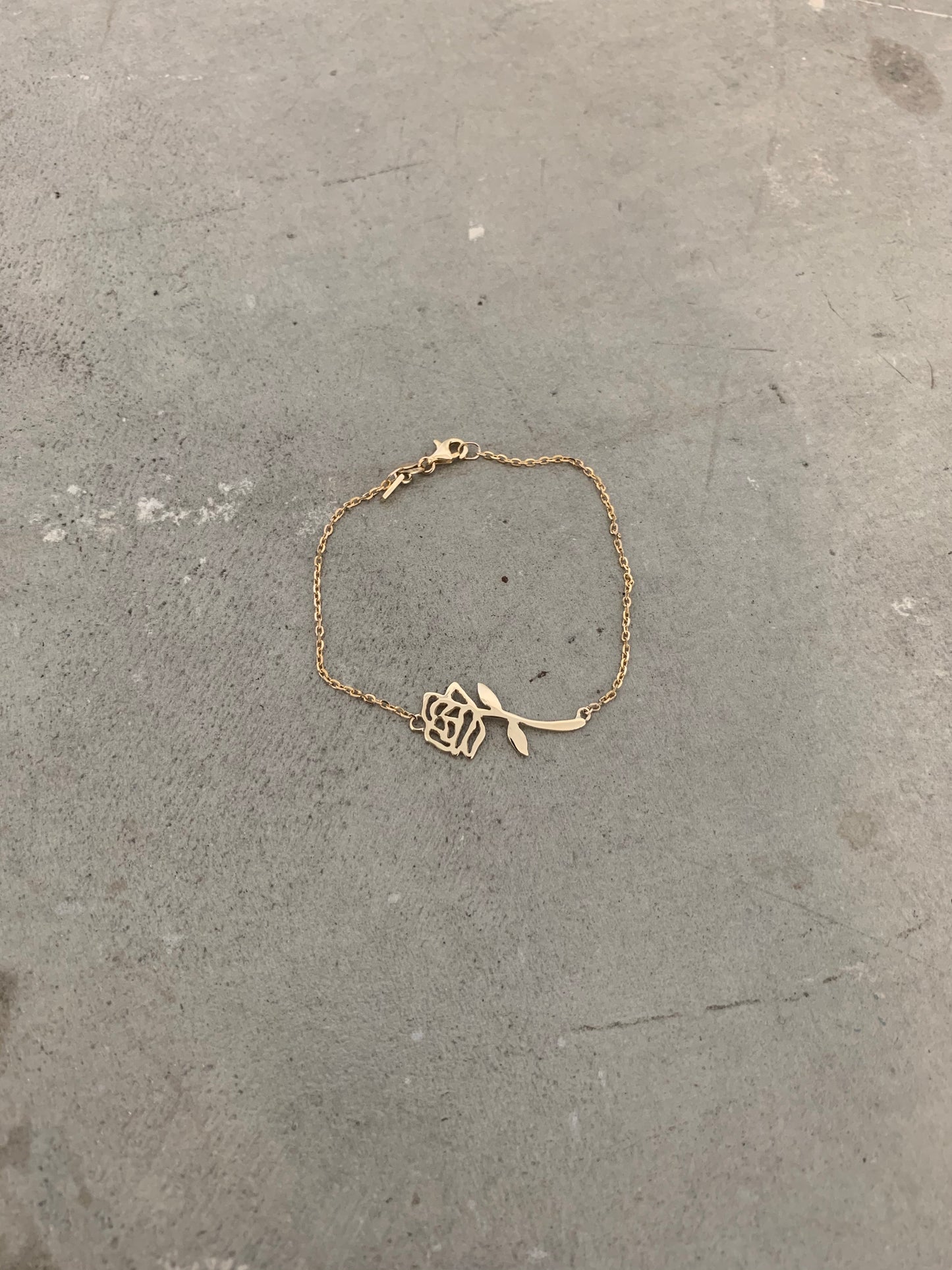 Gold Rose Bracelet