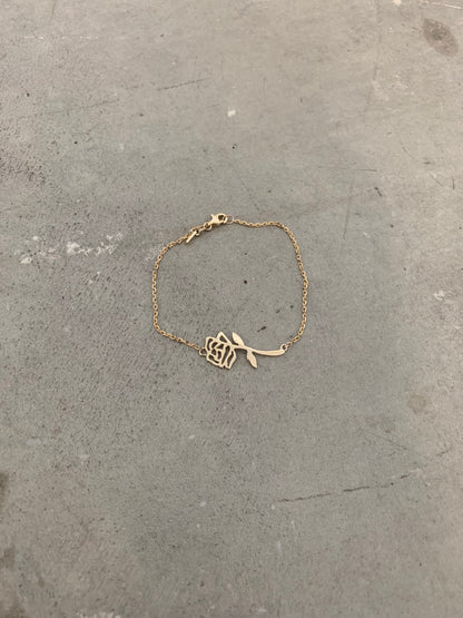 Gold Rose Bracelet