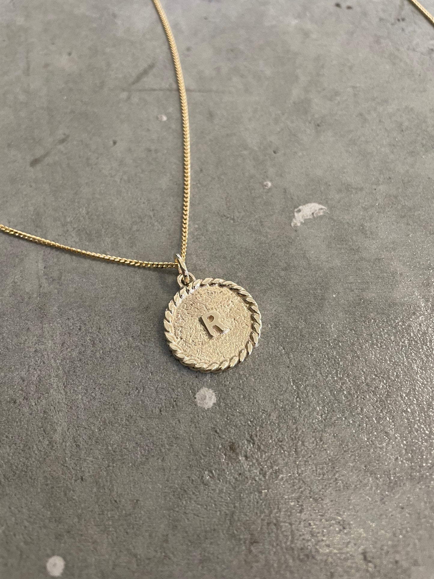 Gold Fortunes Initial Necklace