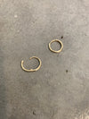 Gold Hugger Spring Hoops