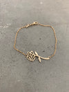 Gold Rose Bracelet