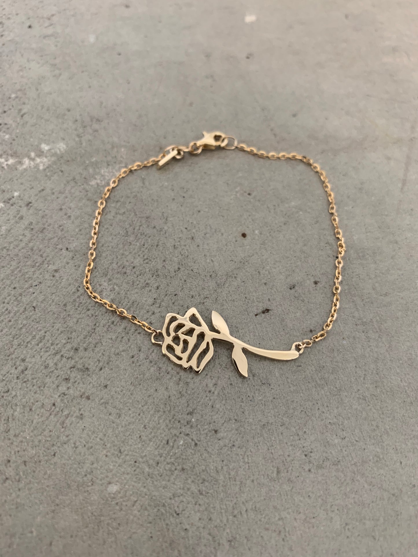Gold Rose Bracelet