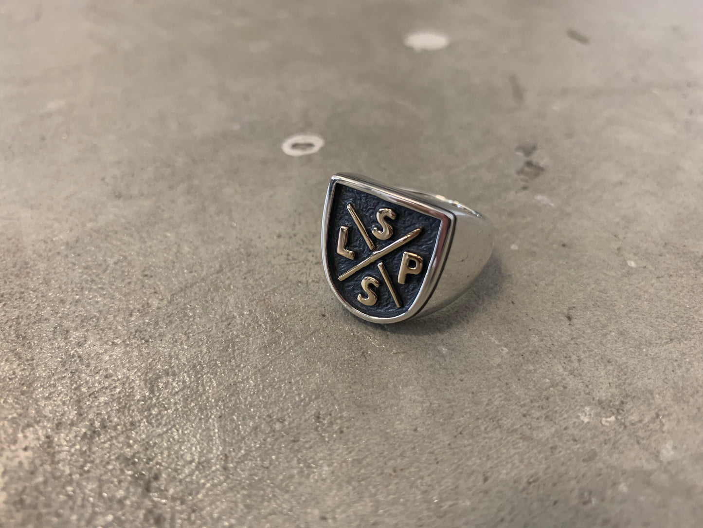 "X" Initial Signet Ring