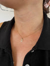 Gold Mini Letter Necklace