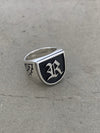 Single Initial Signet Ring