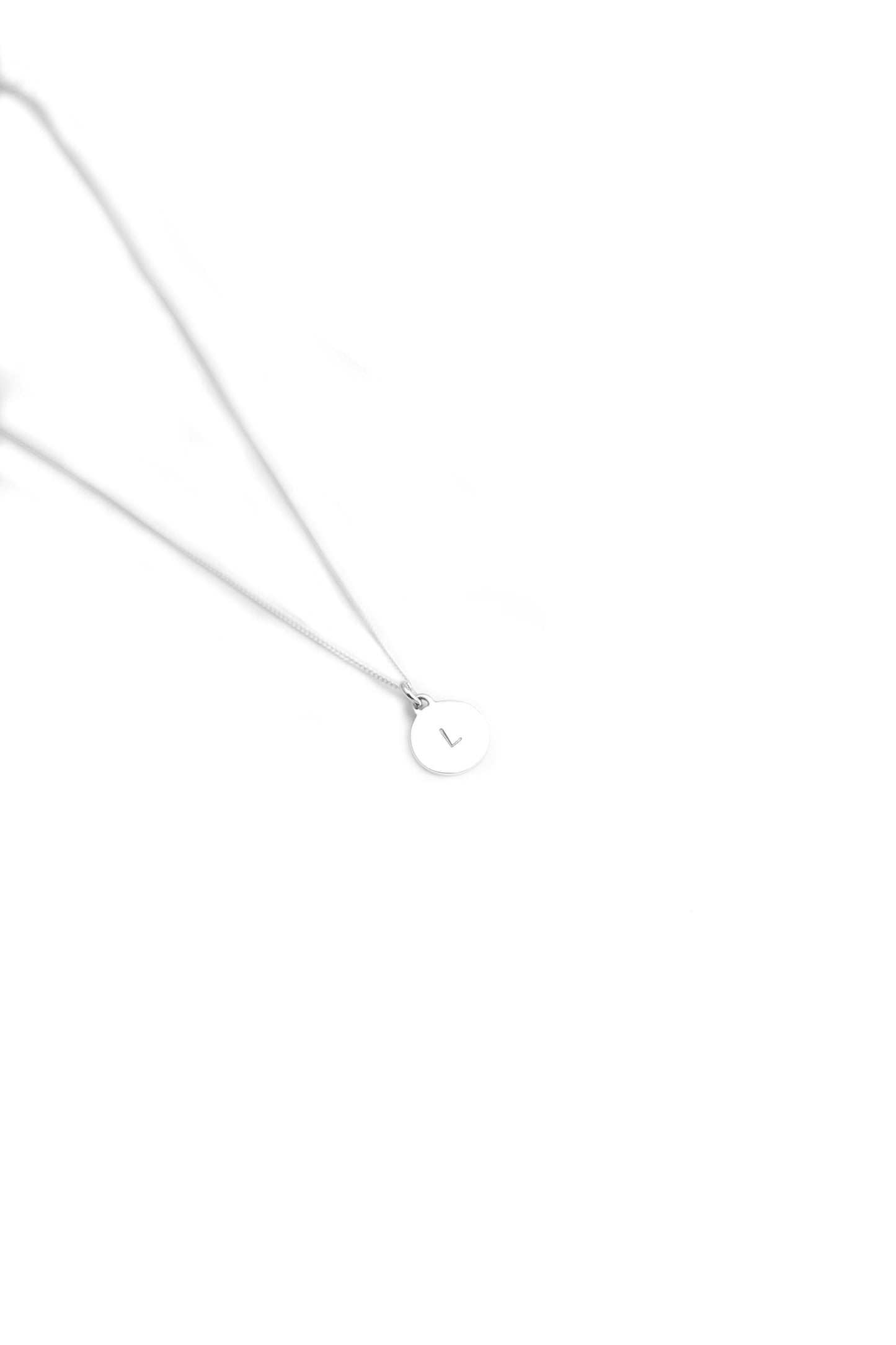 Stamped Initial Necklace