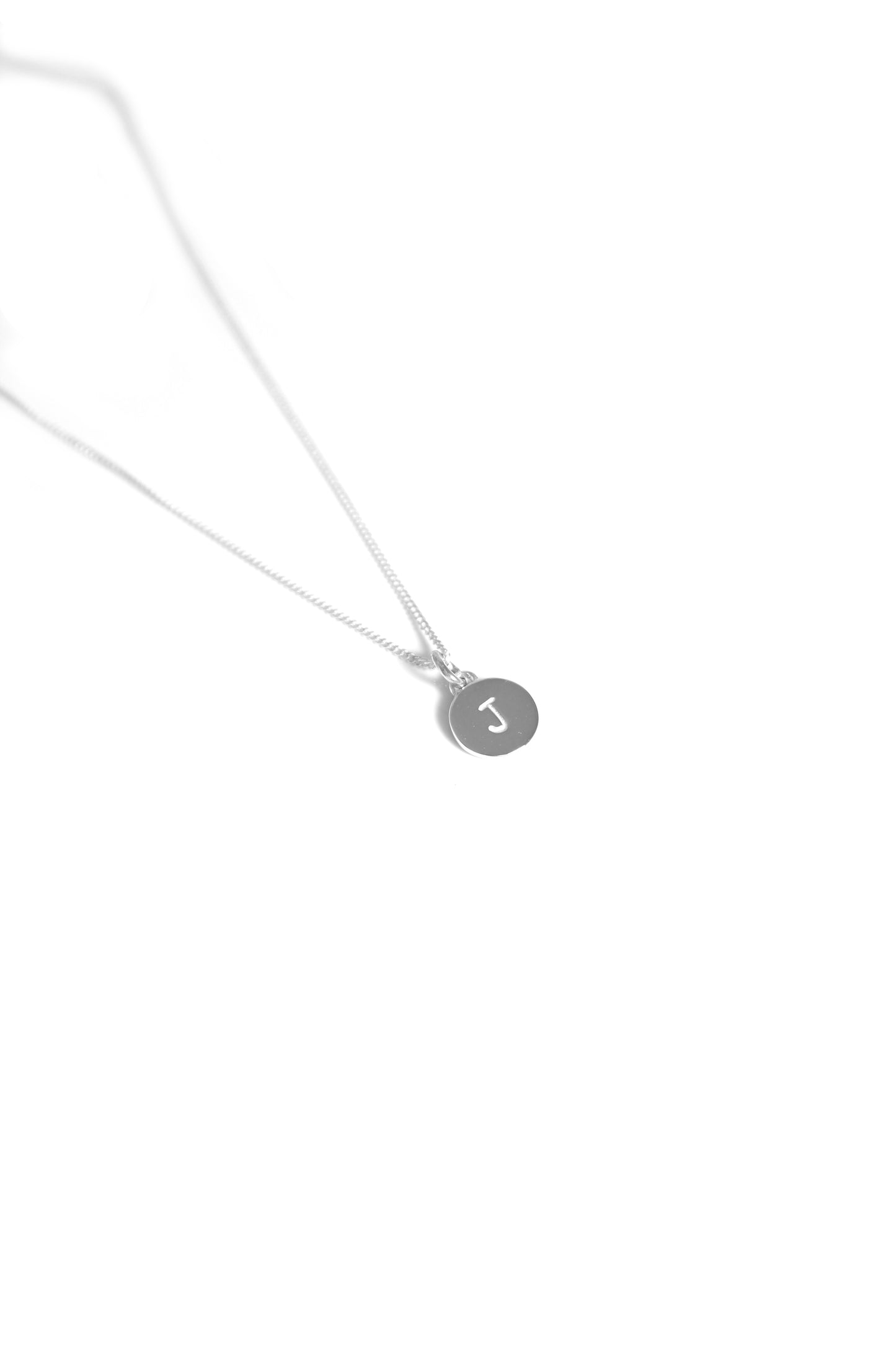 Stamped Initial Necklace