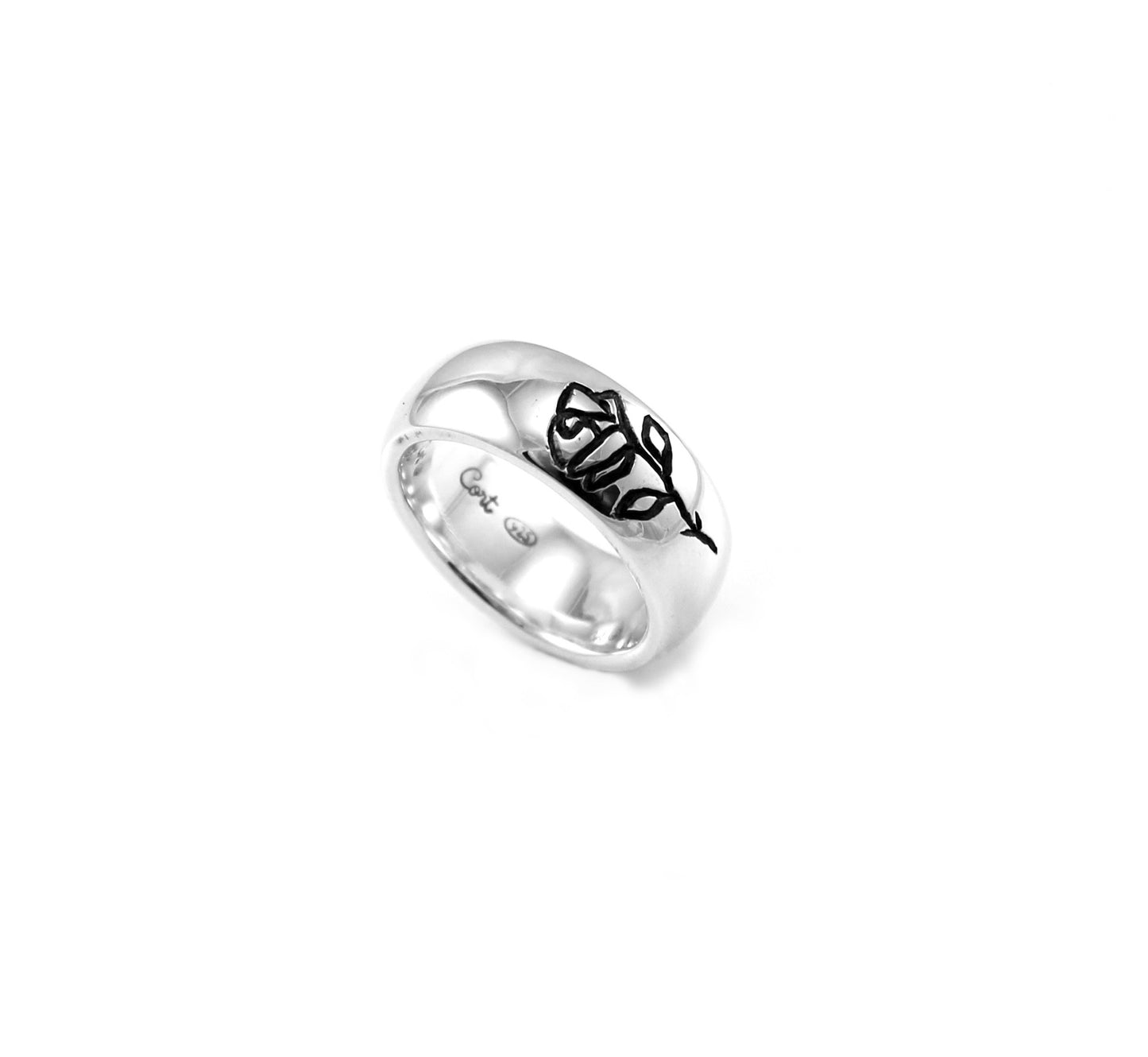 Sacred Rose Band Ring